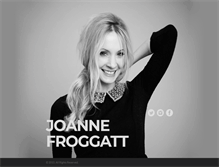 Tablet Screenshot of joannefroggatt.com